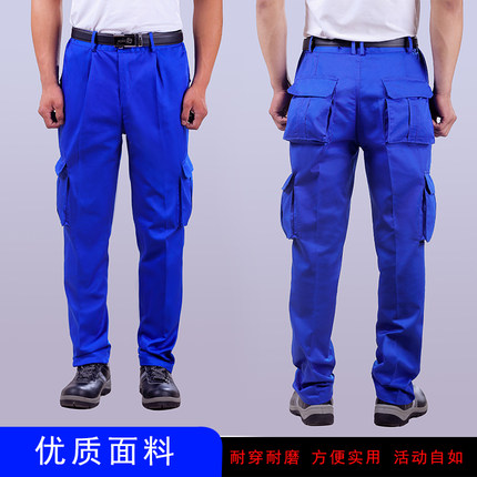 秋冬多口袋工作裤子男耐磨电焊汽修户外工装裤多兜劳保裤厂家定做
