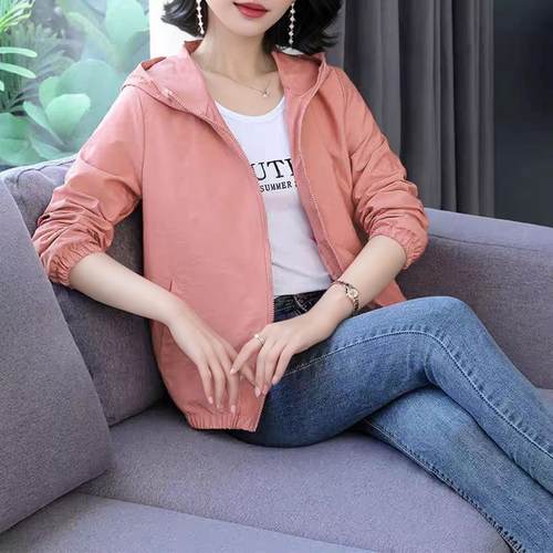 2025新款外套小个子短款连帽风衣