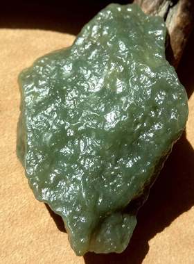 一口气和田戈壁料原石 青玉湖蓝色象形小玉把件吊坠精品戈壁料