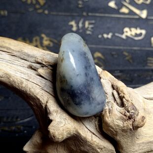 和田籽料原石特色料手串籽黑白青花无修吊坠手链小籽真皮玩料