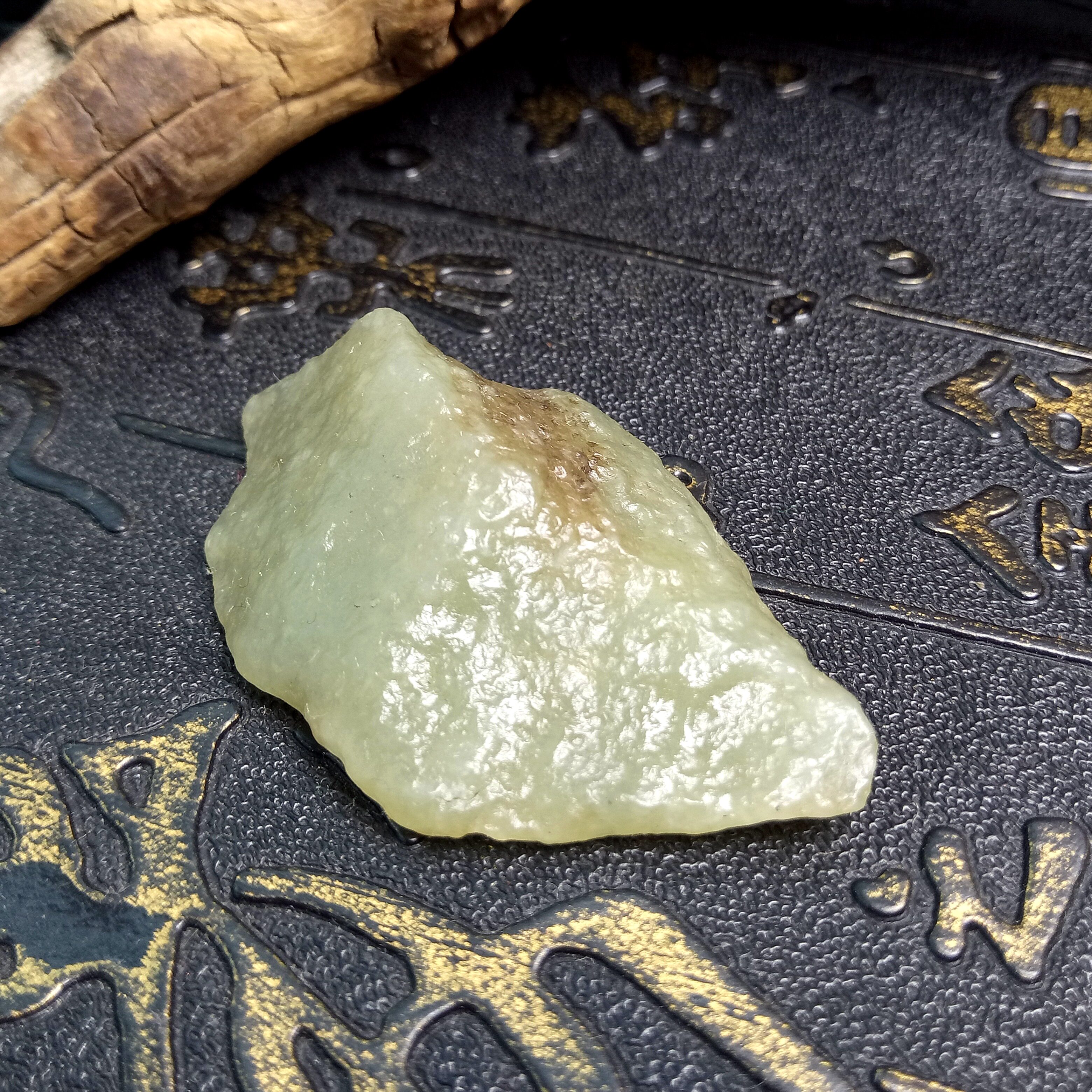 新疆和田玉若羌青黄口戈壁料原石天然无修型风化好带皮吊坠挂件