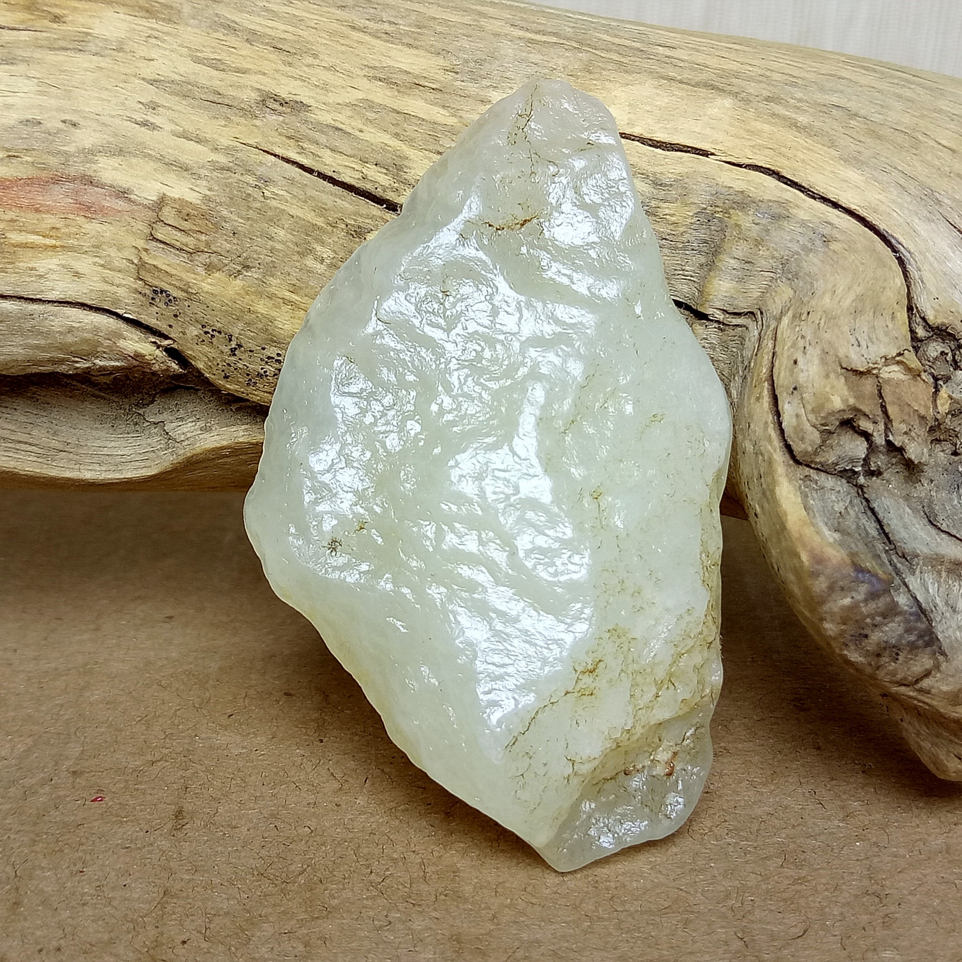 新疆和田玉 若羌白玉戈壁料原石 干净 油润 肉细吊坠挂件小把玩件