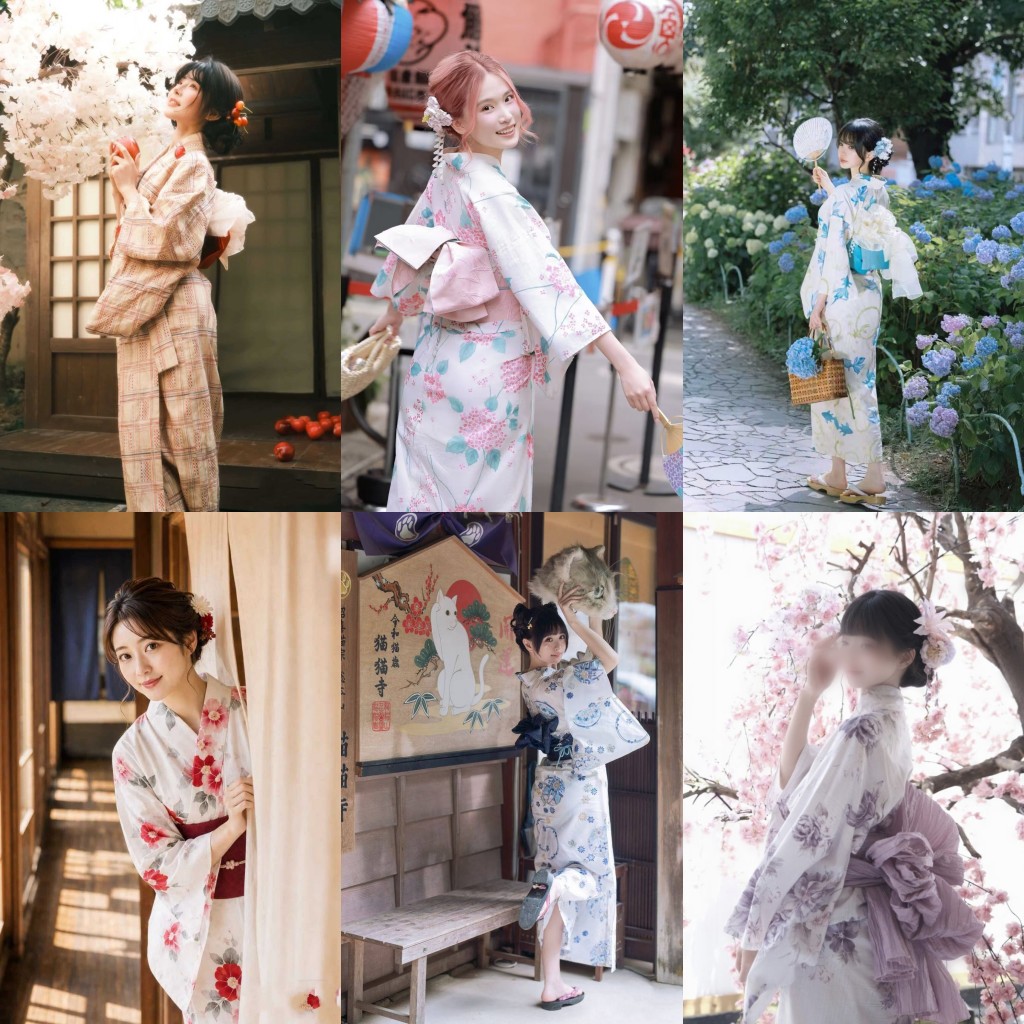 和服女传统浴衣正装少女日系写真