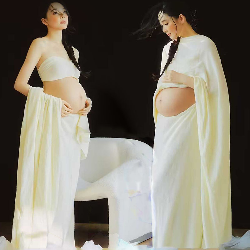 艾美影赏新中式禅意孕妇写真服