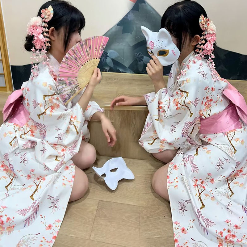 日式神明少女改良和服拍照浴衣