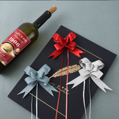 花店材料扎花礼物装 中号磨纱款 蝴蝶结手拉花彩带扎带礼品包装 饰花