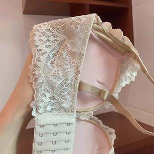 法式 性感蕾丝内衣女小胸聚拢无钢圈显大上托防下垂舒适文胸罩套装