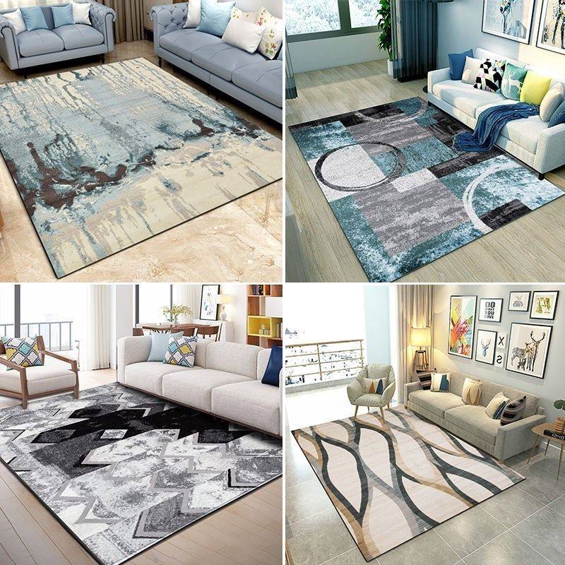 Female anchor Studio carpet ordinary household blue Small Geometry Mat Plain Jane Restaurant Box elevator Lobbyin the Home Fabric , Carpet  category - from Buy2taobao.com to provide professional Taobao agent buy service