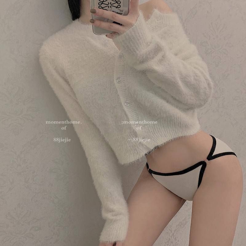 法式小心机纯棉细带三角内裤女士