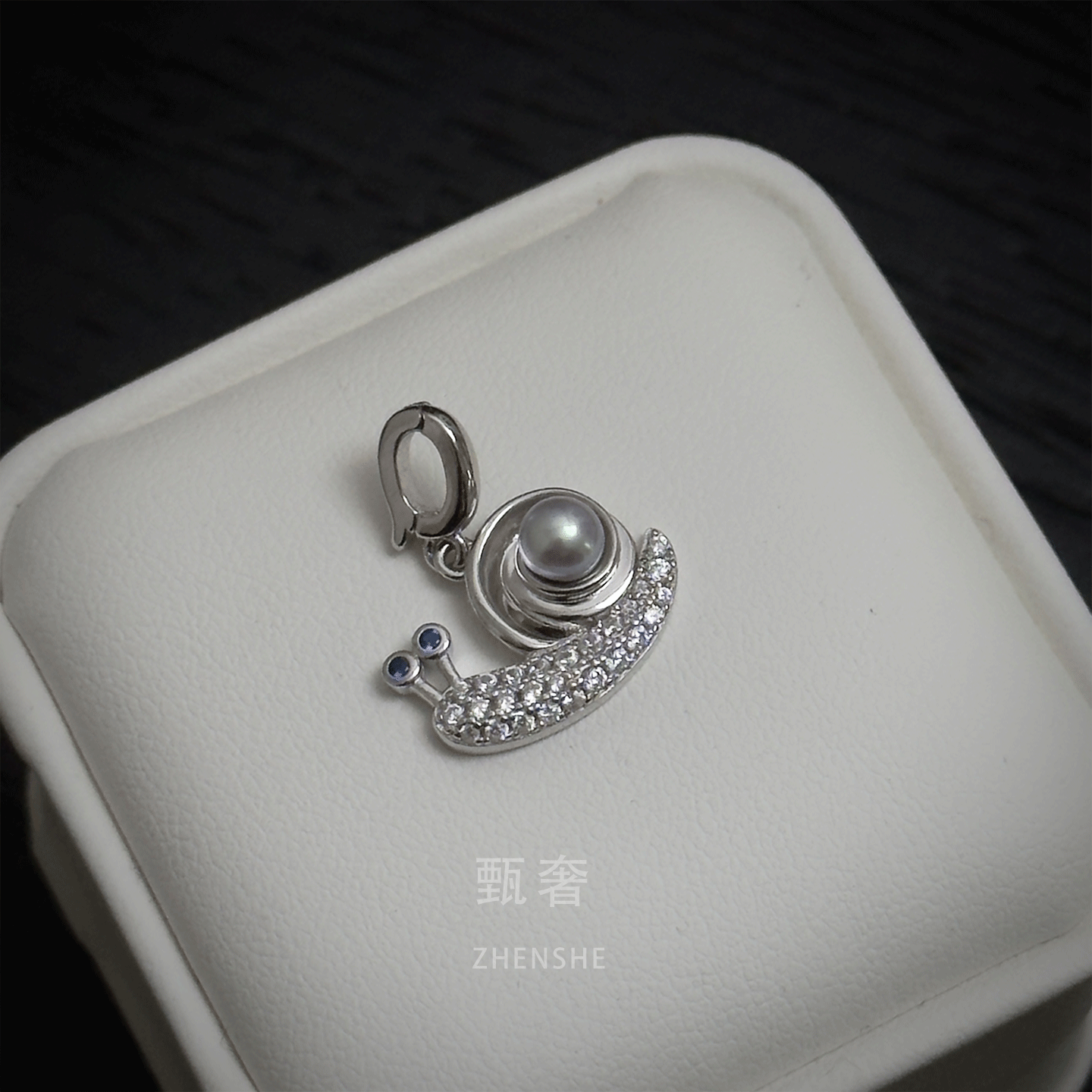 《玲珑蜗牛》珍珠蜗牛万能扣吊坠可爱精致IG精工纯银礼物可拆卸,珠宝/钻石/翡翠,颈饰,淘宝优惠券,粉丝福利购,淘宝优惠卷