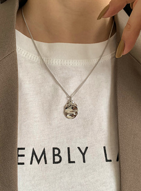 925纯银项链女锁骨链小众设计简约轻奢ins风网红配饰百搭感潮