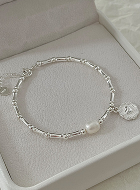 2023新款竹节上岸纯银手链女夏季新款ins原创设计感轻奢闺蜜礼物