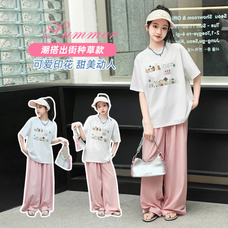 ins夏季大码儿童百搭夏装上衣夏