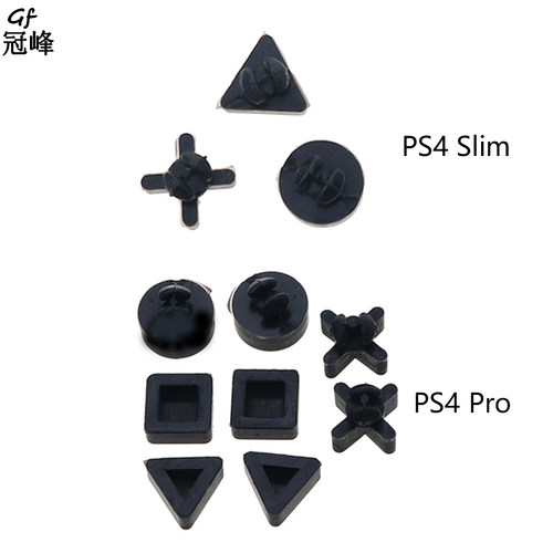 适用于PS4 slim主机胶垫 pro机器垫子薄机脚垫圆圈三角形叉正方形