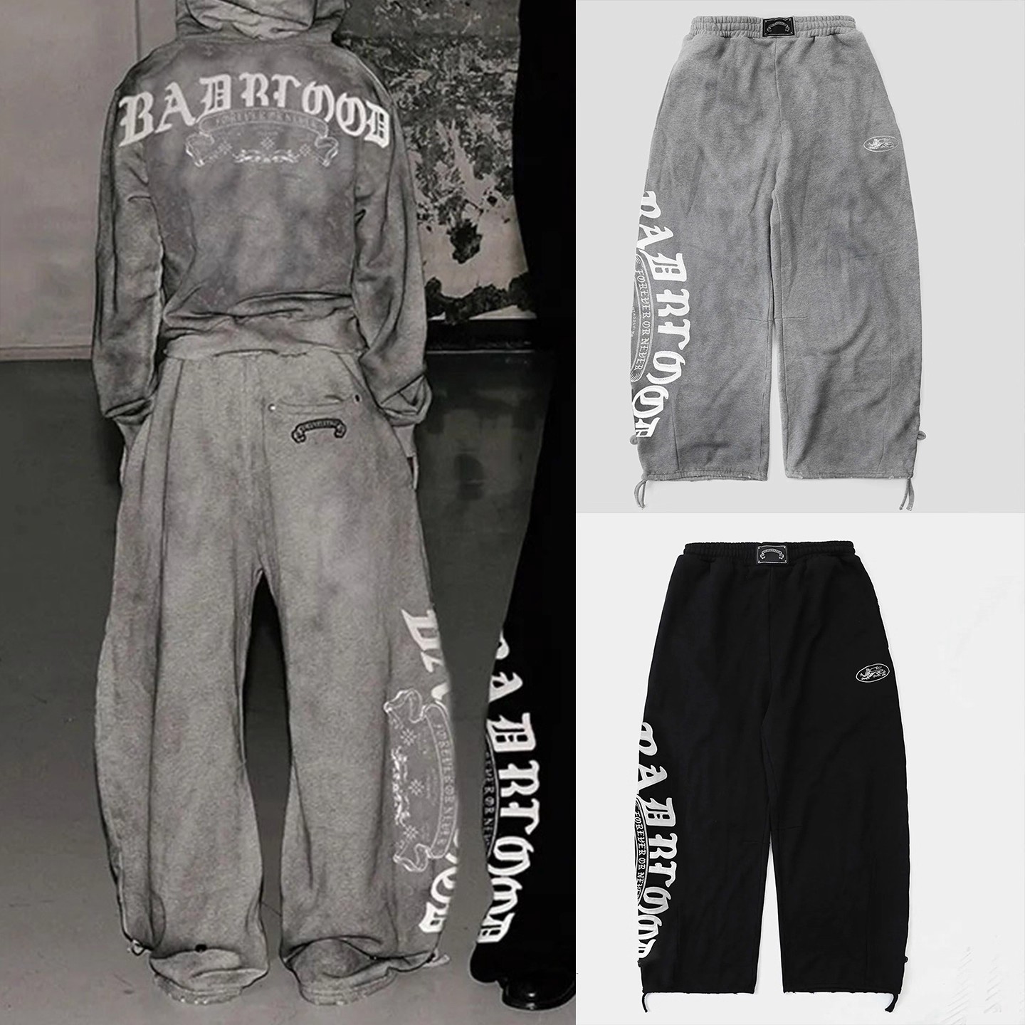 BADBLOOD美式复古弯刀休闲裤