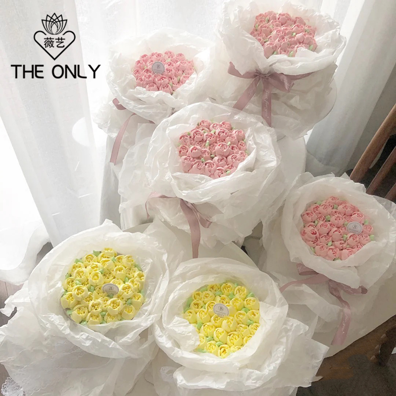 薇艺内衬雪梨纸花艺花束包装纸花店鲜花包花纸手工diy材料套装 小编推荐 Wepost 全民代运 马来西亚中国淘宝代运与集运专家
