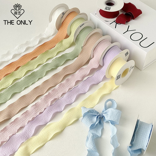 褶皱丝带鲜花包装烘焙蛋糕礼品