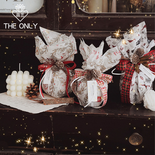 资材 雪花纸包苹果纸雪梨内衬纸花束鲜花包装 薇艺 北欧圣诞苹果纸