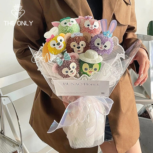 乒乓菊卡通人物表情diy装饰材料