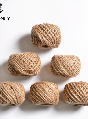 薇艺本色黄麻绳 彩色麻线绳子 复古捆绑挂绳 花店手工diy装饰品