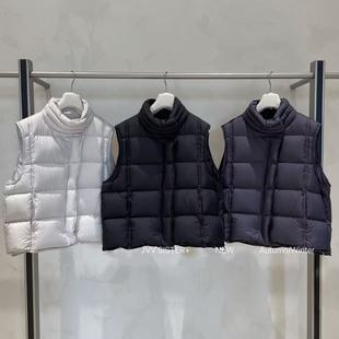 SISTER纯色立领95白鸭绒羽绒马甲保暖面包服女 JVV 2025冬季 新款