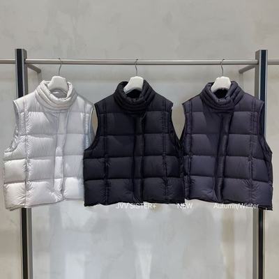 2025冬季新款JVV  SISTER纯色立领95白鸭绒羽绒马甲保暖面包服女