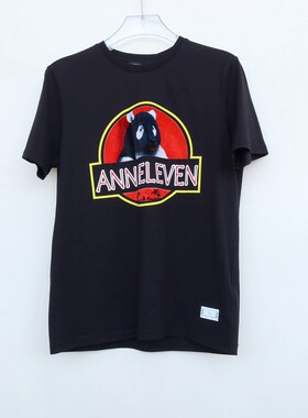 拉PT系列M/XL专柜男装 夏高级纯棉运动圆领短袖T恤2A2423黑色