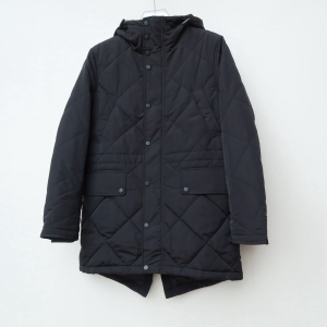 拉JW系列冬季专柜男装 高级直筒连帽棉衣棉服2A3892黑色