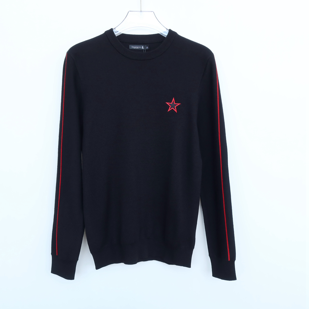 拉夏商场撤柜正品圆领长袖毛衣