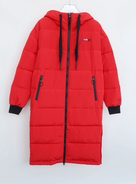 拉PT系列专柜撤柜大牌男装高级中长过膝商务休闲羽绒服2A2596大红