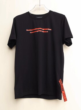 拉PT系列S/M/L专柜男装 夏纯棉舒柔丝光圆领短袖T恤2A2385黑色