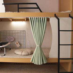 学生宿舍柜子床粘贴滑轨无涂层环保透气寝室上下铺太空舱床帘遮光