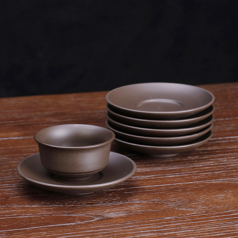 紫砂杯垫6只单个家用杯托茶道配件茶具隔热垫子圆形品茗杯陶瓷托,餐饮具,茶托,淘宝优惠券,粉丝福利购,淘宝优惠卷