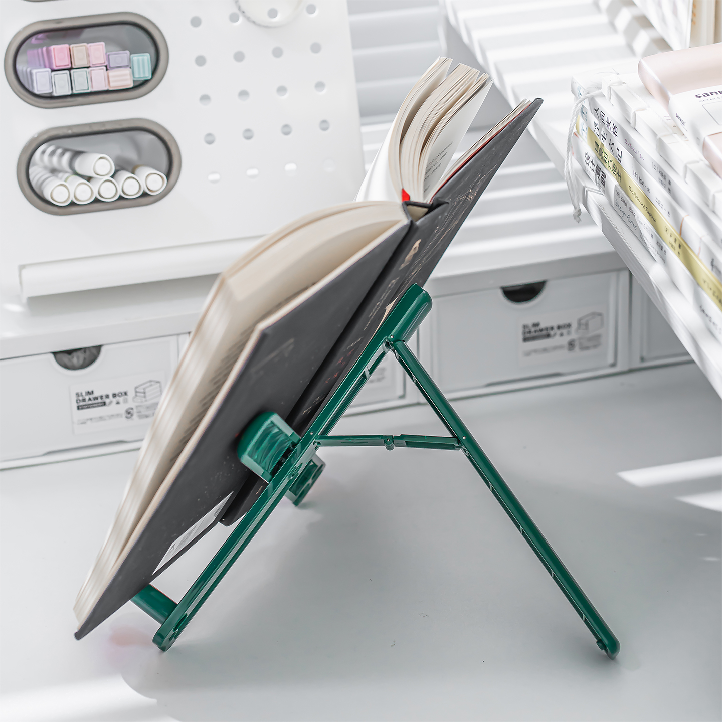 太阳花阅读架便携可折叠看书架