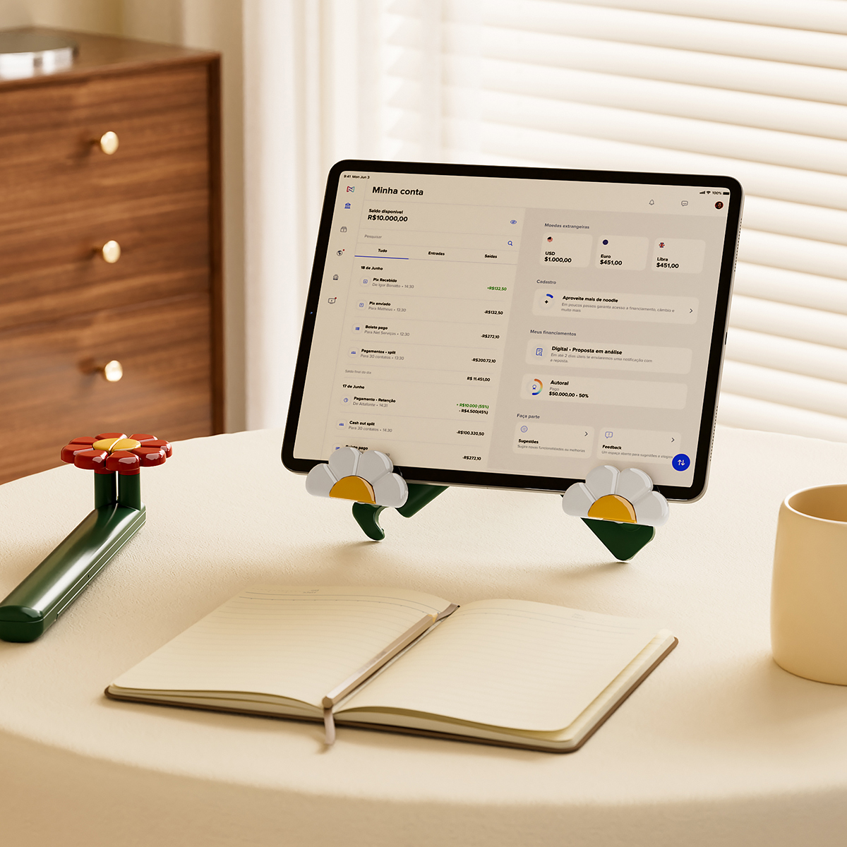 便携阅读架可折叠平板电脑支架