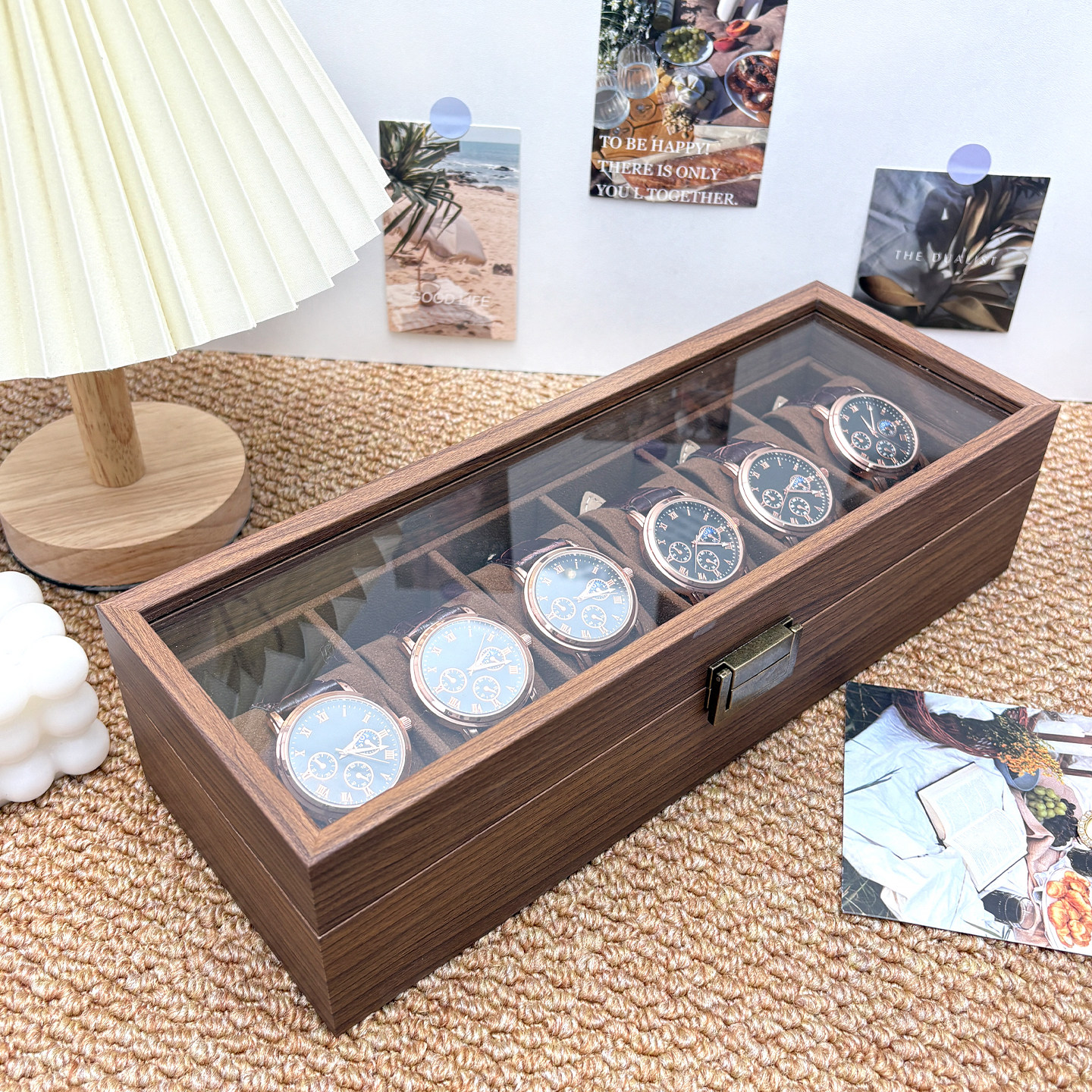 高档手表收纳盒复古胡桃木首饰盒
