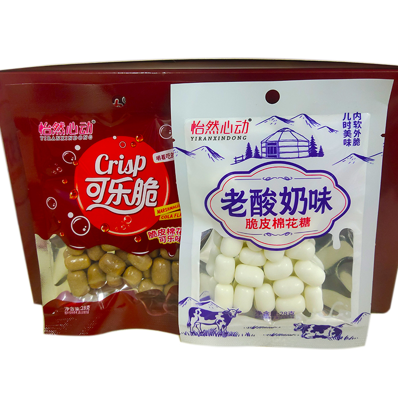 怡然心动老酸奶味脆皮棉花糖果