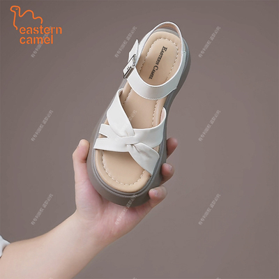 东方骆驼EASTERN CAMEL一字扣凉鞋女士鞋子新款夏季百搭时尚女鞋