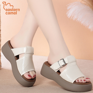 东方骆驼EASTERNCAMEL新款洞洞鞋透气包头拖鞋夏季时尚女士百搭鞋