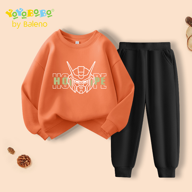 班尼路童装YBB系列儿童套装男孩秋季卫衣男童春秋款休闲运动上衣