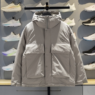 李宁羽绒服男子2025冬季 韦德系列80%鹅绒保暖宽松外套AYMV063 新款