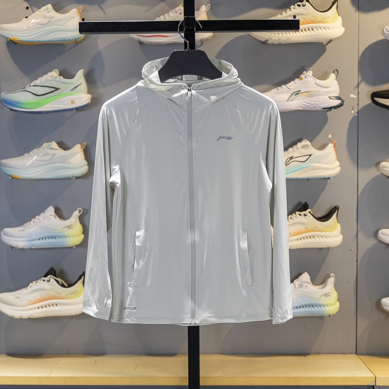 李宁儿童连帽冰感舒适针织外套