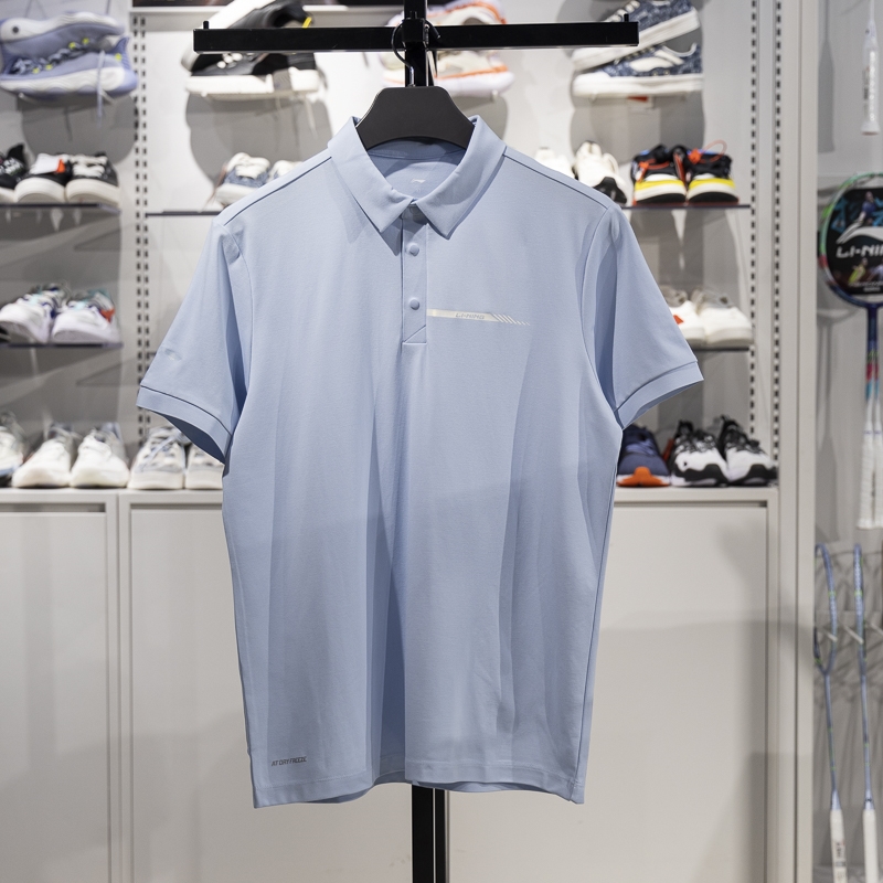 李宁短袖POLO速干凉爽透气