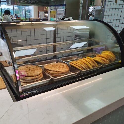 乐创面包保温展示柜玻璃商用蛋挞早餐店熟食品炸鸡加热恒温陈列箱
