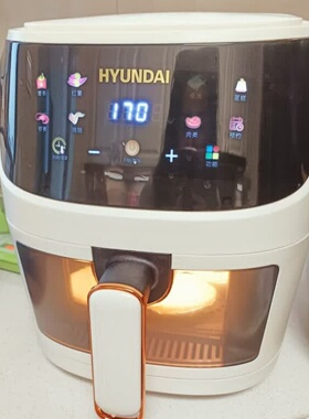 HYUNDAI QC-ZG5645A空气炸锅家用无油烟电炸锅炸薯条炸鸡6升