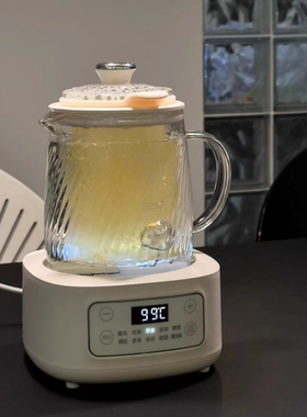 摩动MD-YS011.2升全玻璃养生壶家用多功能煮茶器办公室烧水花茶