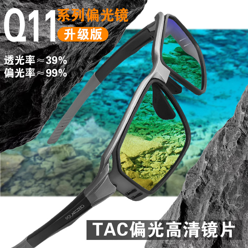 q11升级路亚偏光镜高清钓鱼看漂
