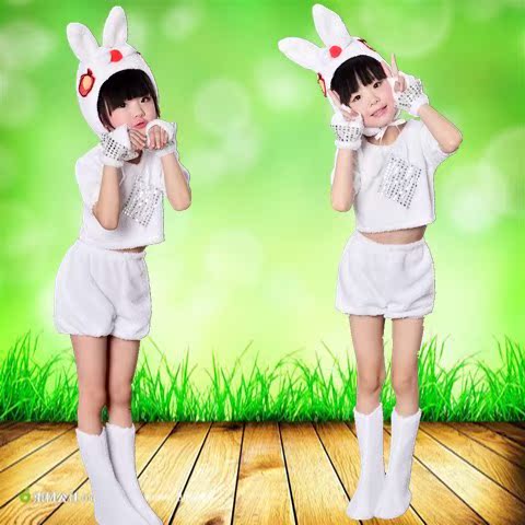 六壹兒童小兔子表演服裝小白兔演出服兒童兔子卡通服小動物舞蹈服在類目 女裝/女士精品, 唐裝/民族服裝/舞臺服裝, 民族服裝/舞臺裝中 - 來自Buy2taobao.com提供專業的淘寶代購服務