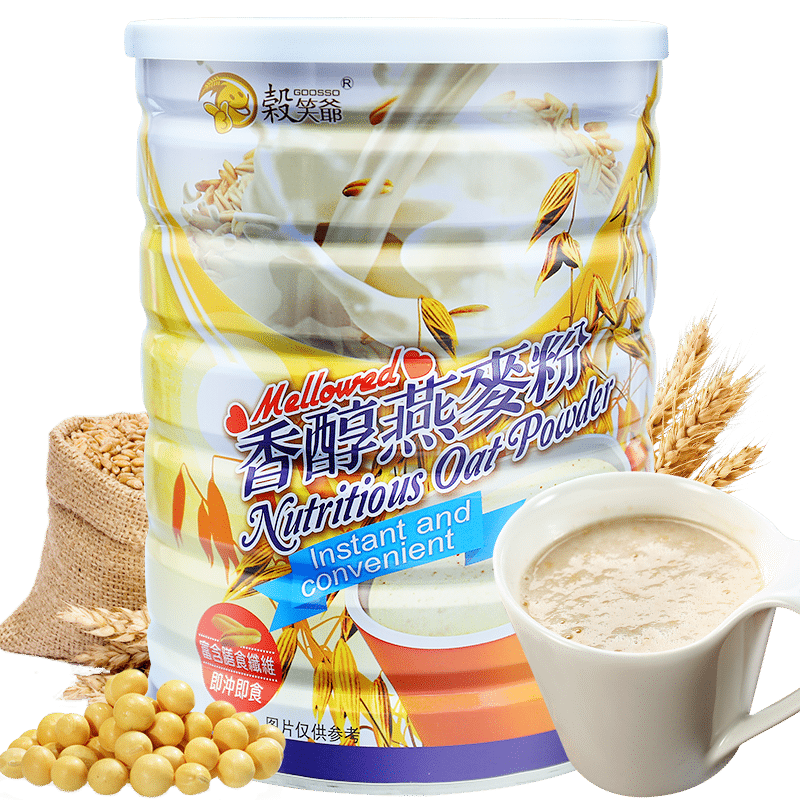 谷笑爷香醇燕麦粉台湾进口植物奶即食冲泡营养健康早餐轻食代餐粉