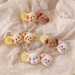 可爱卷毛小狗发夹趣味甜美萌宠狗狗边夹侧边碎发刘海夹发卡头饰